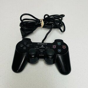 Sony PlayStation 2 Wired DualShock Controller Black SCPH-10010